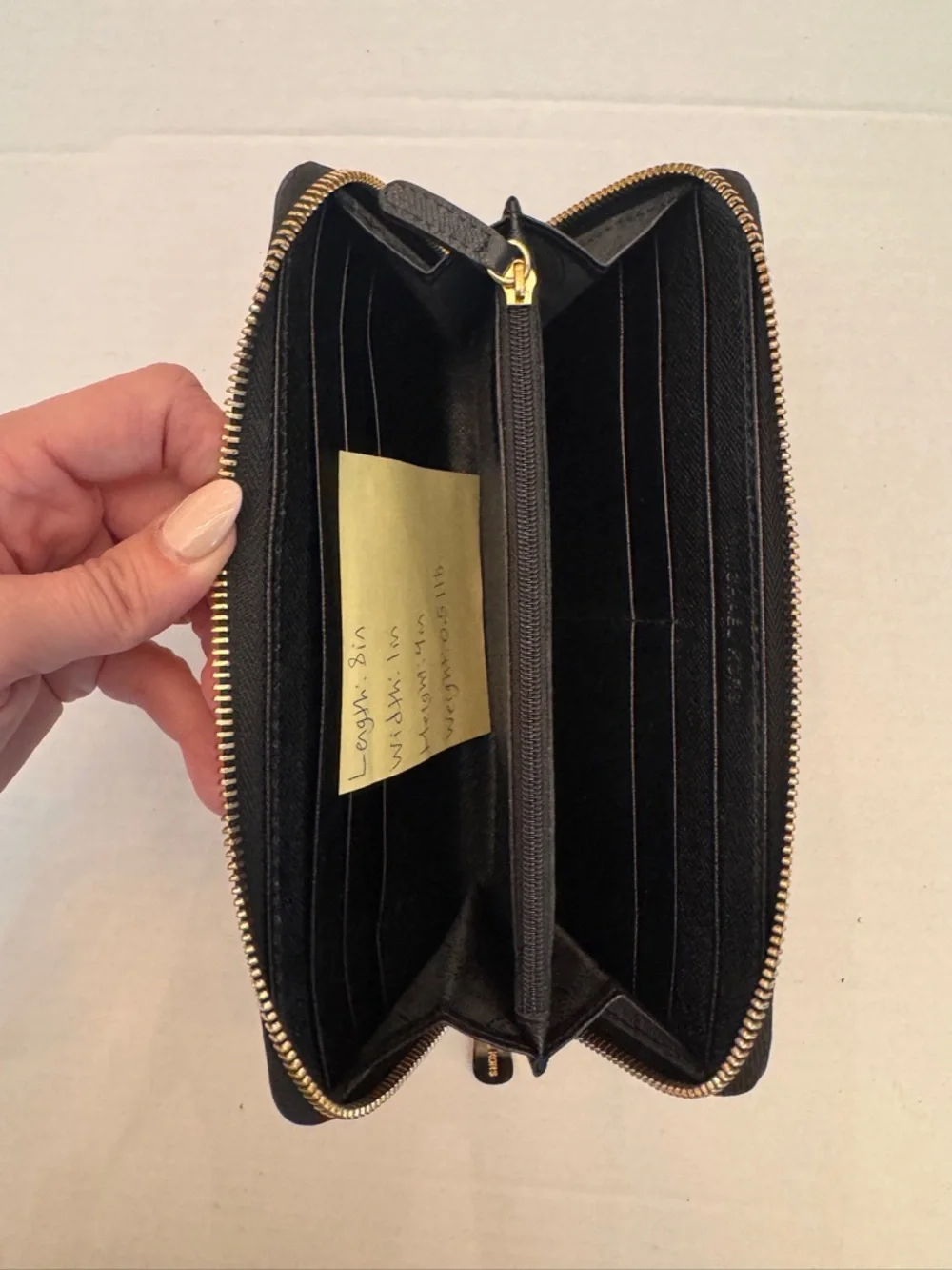 Michael Kors Wallet Jet Set Black Full Zip - Picture 6 of 7